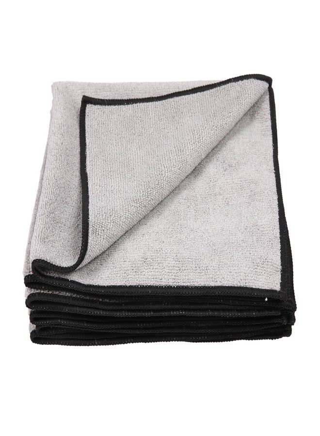 Cutting Edge Essentials 500 GSM Soft Microfiber Cleaning Cloth,Super Absorbent Washable Reusable Cleaning Towels for Home & Kitchen Surfaces,Window,Car,Bike - Pack of 4 (Grey, 40 x 40 Cm) - Image 1